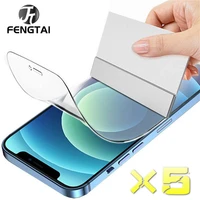 5pcs 100d protective hydrogel film cover for iphone 11 pro 6 6s 8 7 plus xr x xs max full screen protector soft film not glass