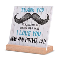 gifts for dad desk sign table signs plaque with wooden stand desk office sign table centerpiece decorative fathers day birthday