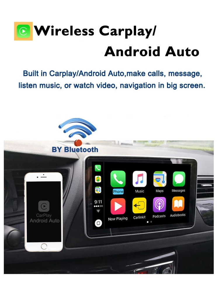 Фото Автомобильный мультимедийный плеер Carplay Android 15 12G + 512G IPS GPS 4G Bluetooth WIFI Радио для Audi A3 2002-2010 2011 S3 RS3 RNSE-PU №5