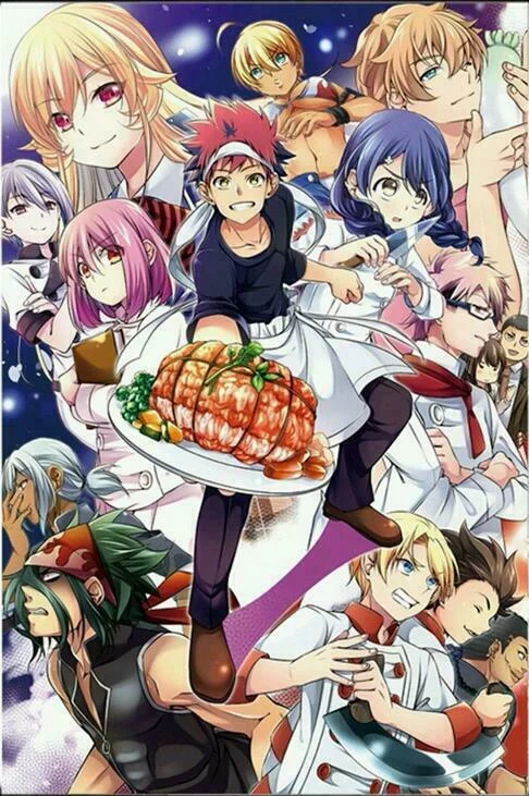 

Популярный японский аниме Shokugeki no Soma художественный принт Шелковый постер домашний Настенный декор 24x36 дюймов