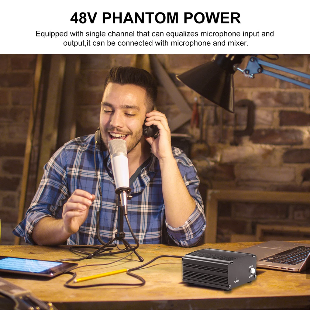 

Блок питания для конденсаторного микрофона, 48 В, Сменный Адаптер для микрофона