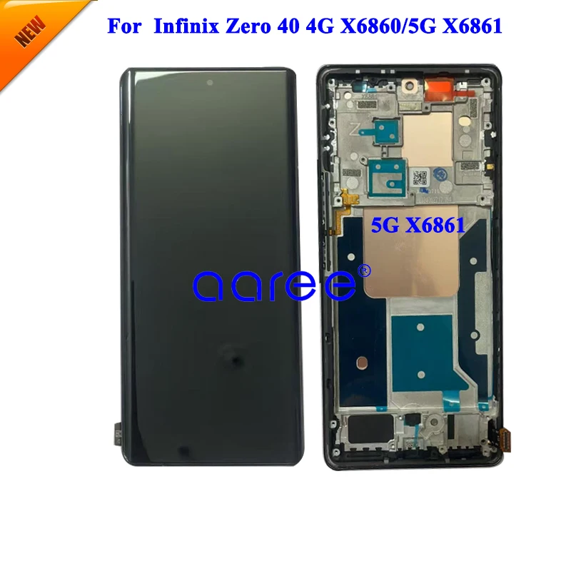 Оригинальный ЖК-экран AMOLED для Infinix Zero 40 4G X6860, ЖК-экран для Infinix Zero 40 5G X6861, сенсорный ЖК-экран в сборе с дигитайзером (art.: 3920cd6ea74f2) - 3920cd6ea74f2