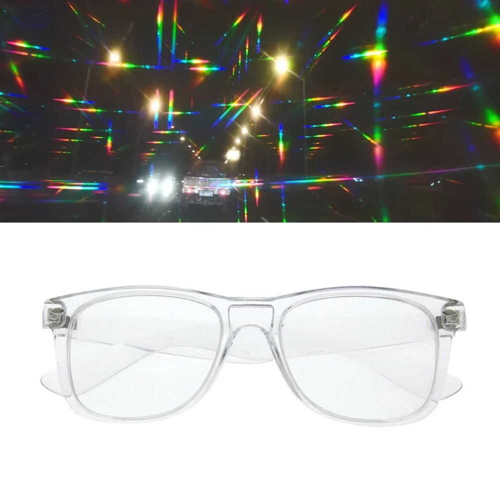 Ultimate Diffraction Glasses-3D Prism Effect EDM Rainbow Style Rave Frieworks Starburst Glasses for Festivals