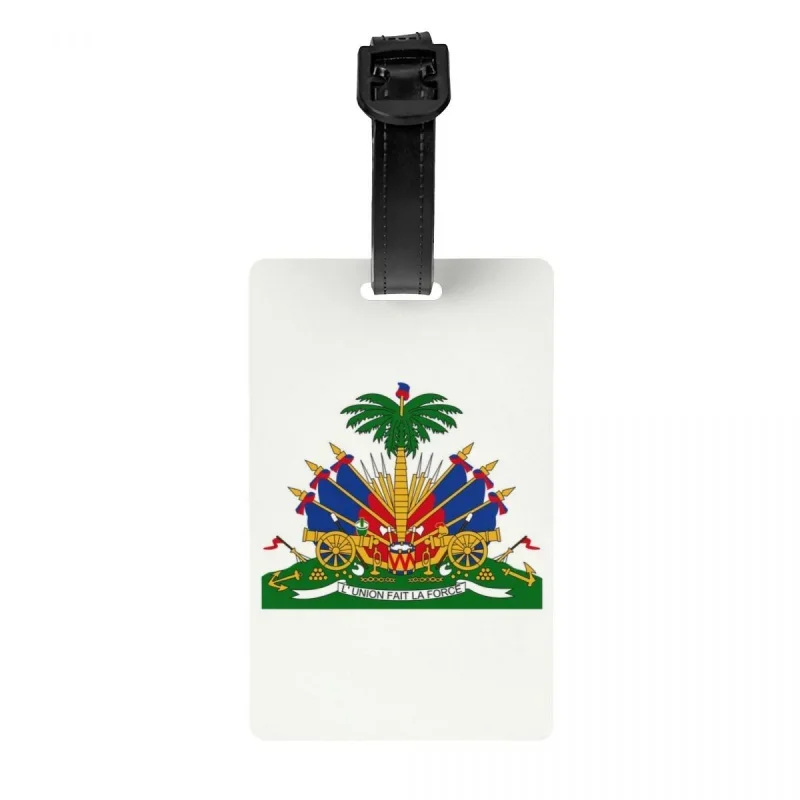 

Индивидуальная багажная бирка герба Гаити защита конфиденциальности гаитянские гордости багажные бирки для путешествий Сумка Этикетки чемодан