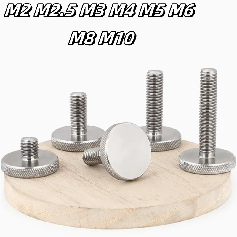 

Винт с плоской головкой Knurl M2M2.5 M3M4M5M6 M8M10 GB835 304 A2-70 болт из нержавеющей стали с круглой головкой ручной затяжки болт DIN653
