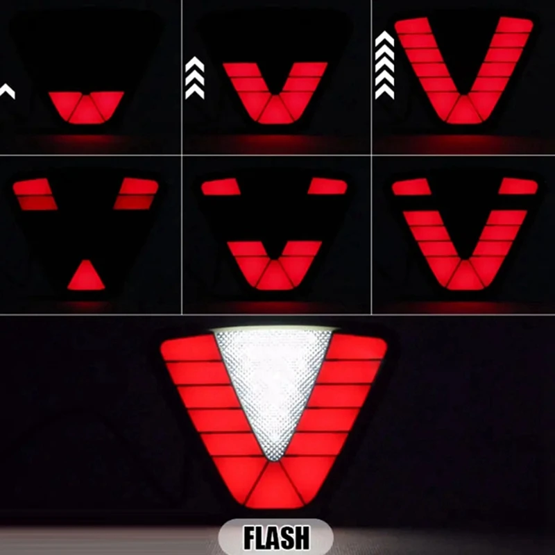 F1 Трапеция Стиль Светодиодный задний стоп-сигнал Пилотный фонарь Стоп-сигнал