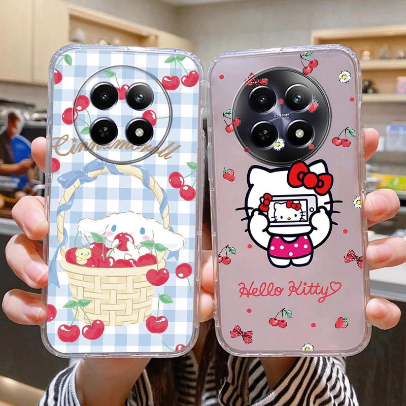 Для Redmi 14C 4G 14R 5G A4 Note 14 Pro Poco C75 Чехол для телефона Kawaii Sanrio Cartoon Cute Soft TPU Прозрачный