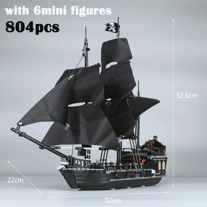 

16006 The Black Pearl Model 4184 Building Blocks Bricks Pirates Boat Vessels Movie Caribbean Kids DIY Toy Birthday Gift 80034