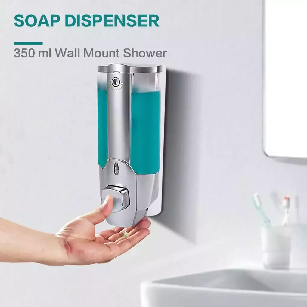

NEW2023 Liquid Soap Dispenser Single Double Head Wall Mount Shower Washing Lotion Soap Shampoo Dispenser For Kitchen Bathroom To
