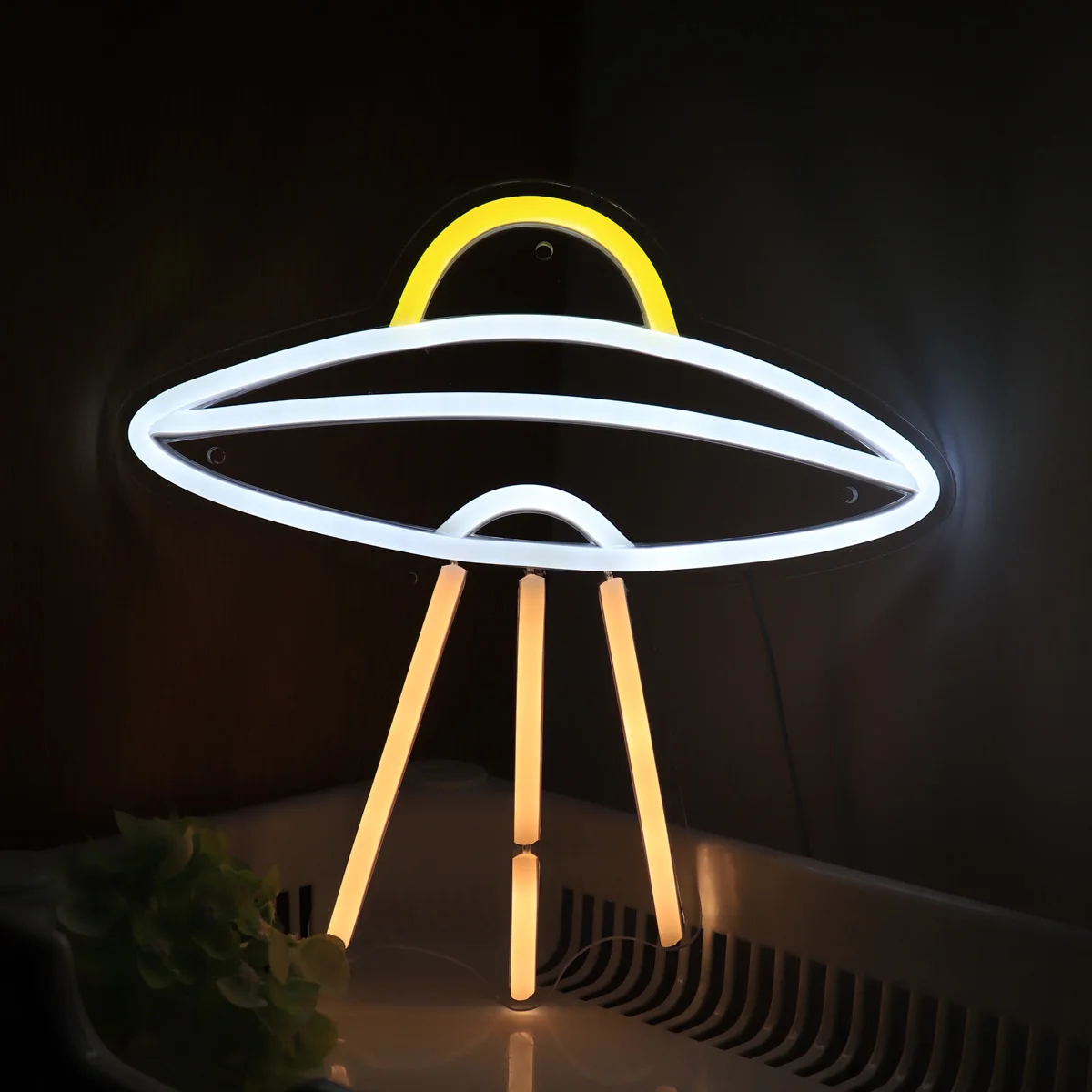 1 шт. настенный неоновый знак UFO для комнаты украшение паба клуба новогодние