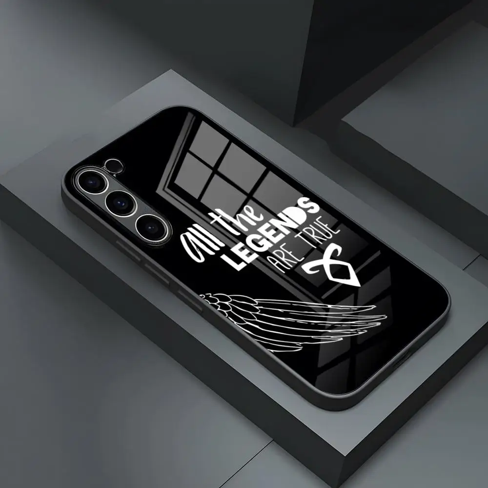 Чехол для телефона Shadowhunters S24 Ultra Samsung S23 Fe S25 S22 S20 S21 Plus Galaxy A54 A34 A24 A53 A16 Стеклянная