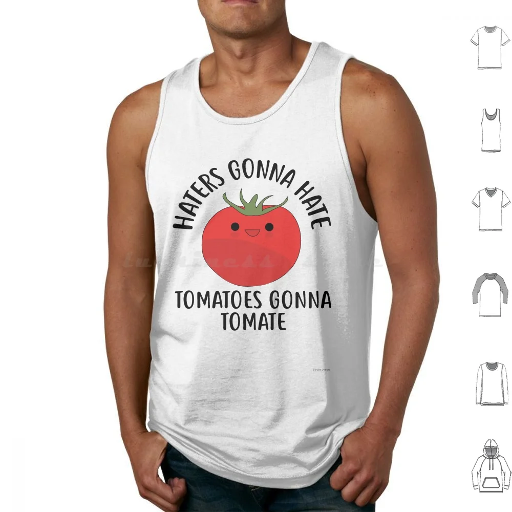 

Забавные томаты Haters Going Hate, Томаты Kawaii с рисунком томатов, хлопковые томаты