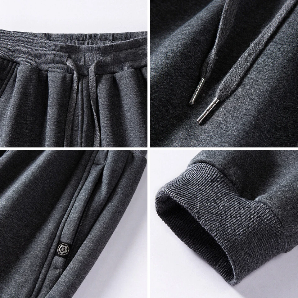 2022 Winter Thick Fleece Men Cotton Pants Outdoor Cargo Pants Men Loose Sports Overalls Pants Big Size Casual Pants Men Trousers