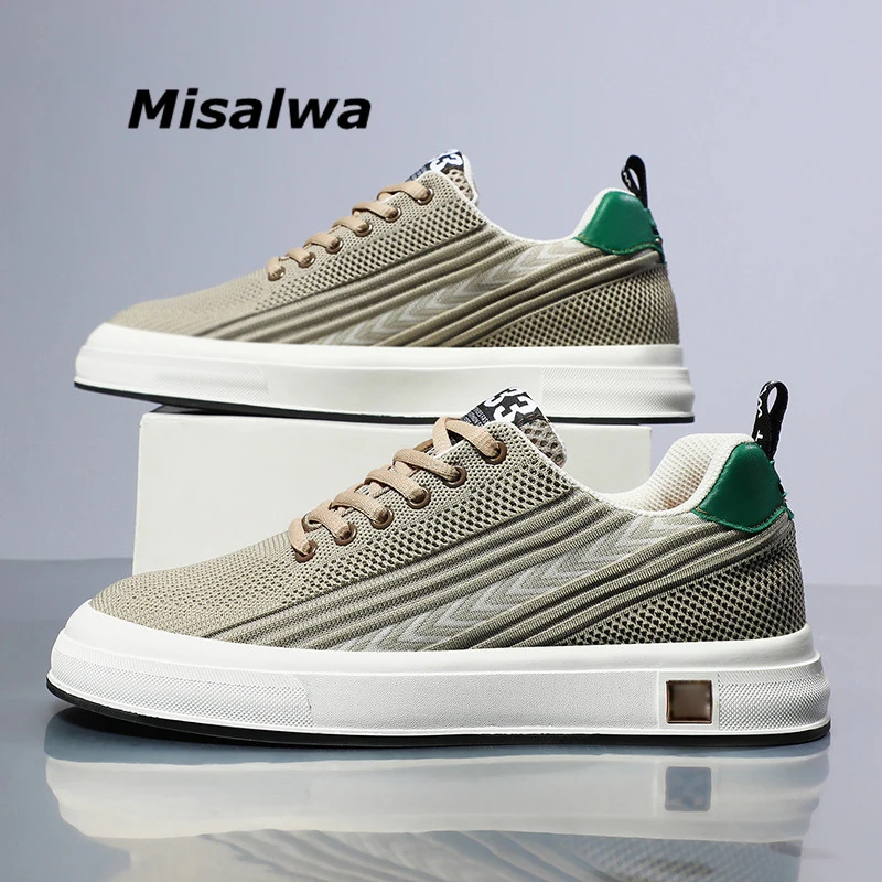 

Misalwa Men Sneakers 6CM Elevator Shoes Comfortable Mesh Men Casual Shoes Summer Invisible Height Increased Shoes Lift