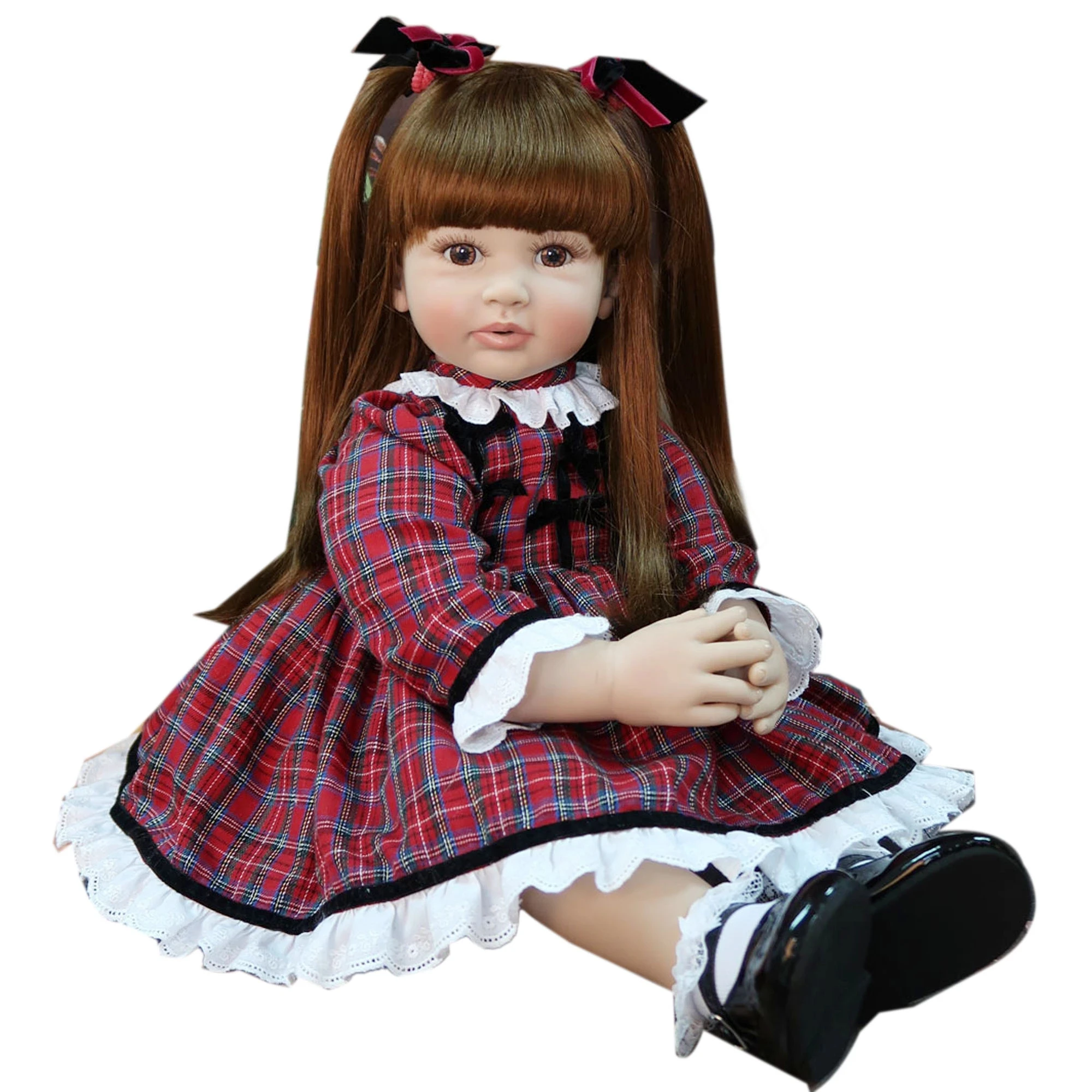 

60cm Exclusive Style Silicone Reborn Baby Doll Toy Vinyl Princess Toddler Babies Like Alive Bebe Girl Boneca Child Birthday Gift