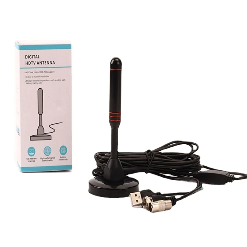 

Magnetic Base HDTV Antenna Aerial DVB-T Amplified 200 Mile Indoor/Car
