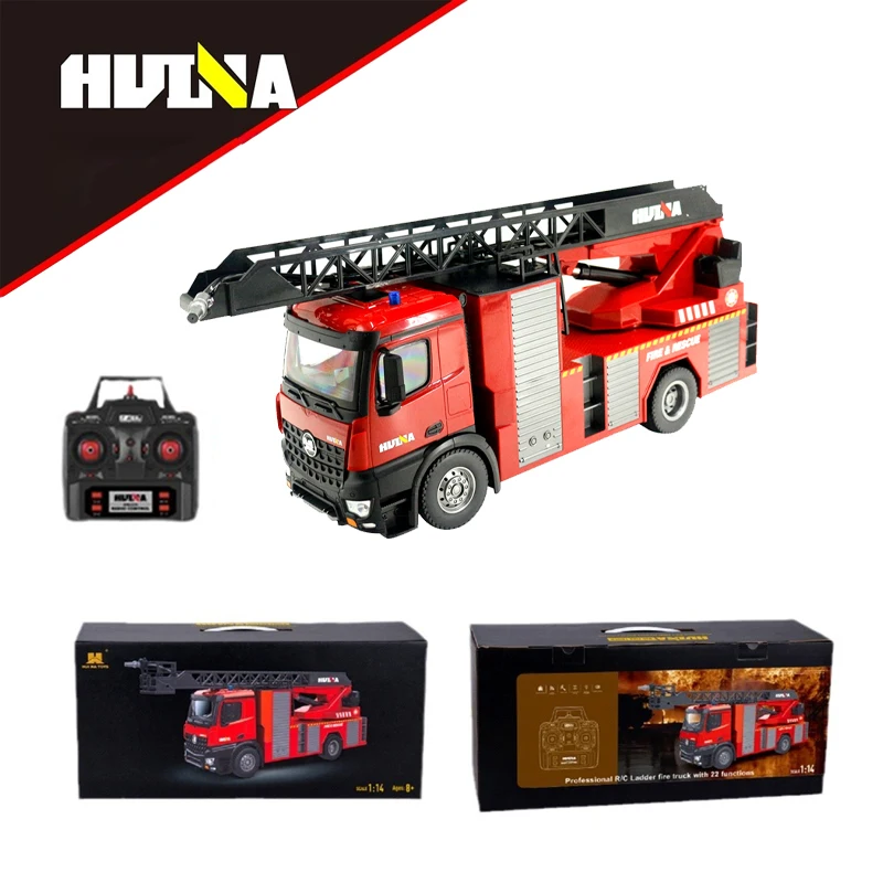 Huina 1/14 Rc большой пожарный автомобиль полноразмерный пульт дистанционного