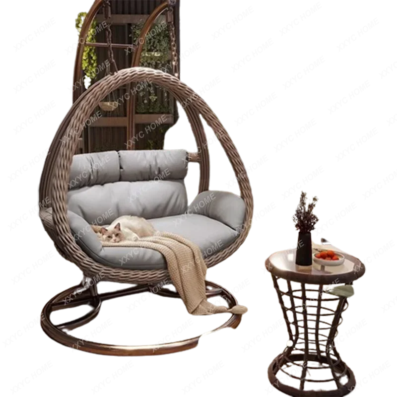 Балконная корзина кресло-качалка из ротанга подвесной домашний гамак