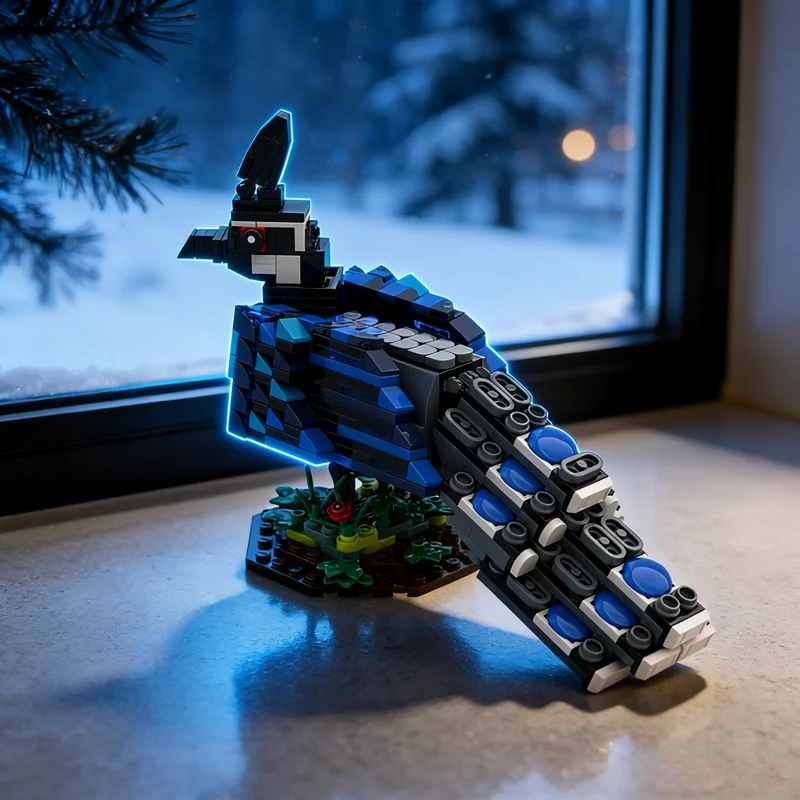 Фото 522 детали MOC Creator: Модифицированная модель павлина-фазана Палаван, строительные блоки, архитектурные конструкторы, праздничные подарки, игрушки, развивающие кубики №1