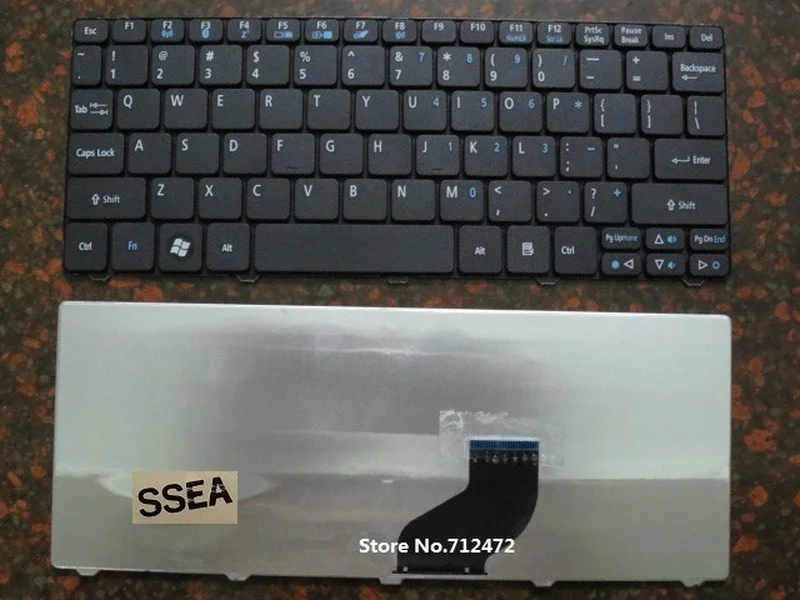 

SSEA New US Keyboard for Acer Aspire One 521 522 533 D255 D255E D257 D260 D270 NAV70 PAV01 PAV70 ZH9 AO521 AO522 AO533 AOD255
