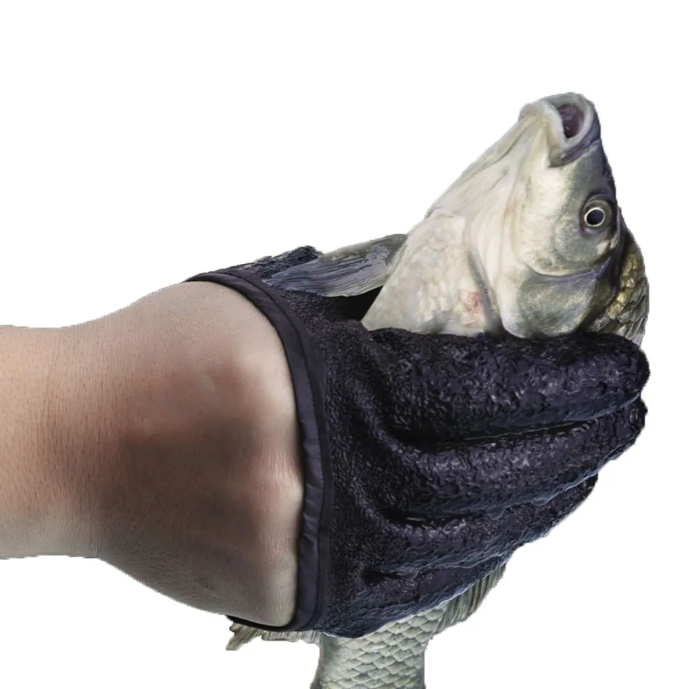 

Fishing Gloves Anti-Slip Protect Hand from Puncture Scrapes Fisherman Professional Catch Fish Latex Hunting Gloves Left/Right