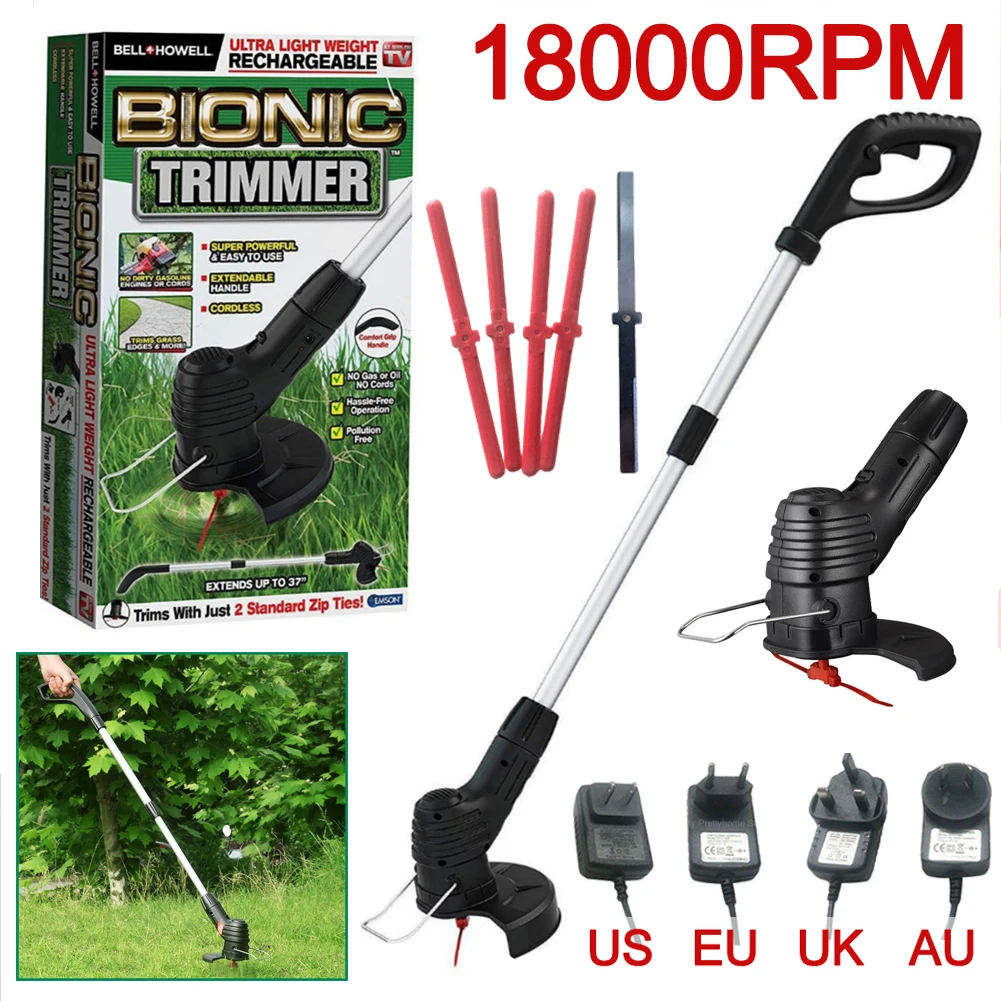 

Садовый триммер для травы, 18000 об./мин., 4 лезвия