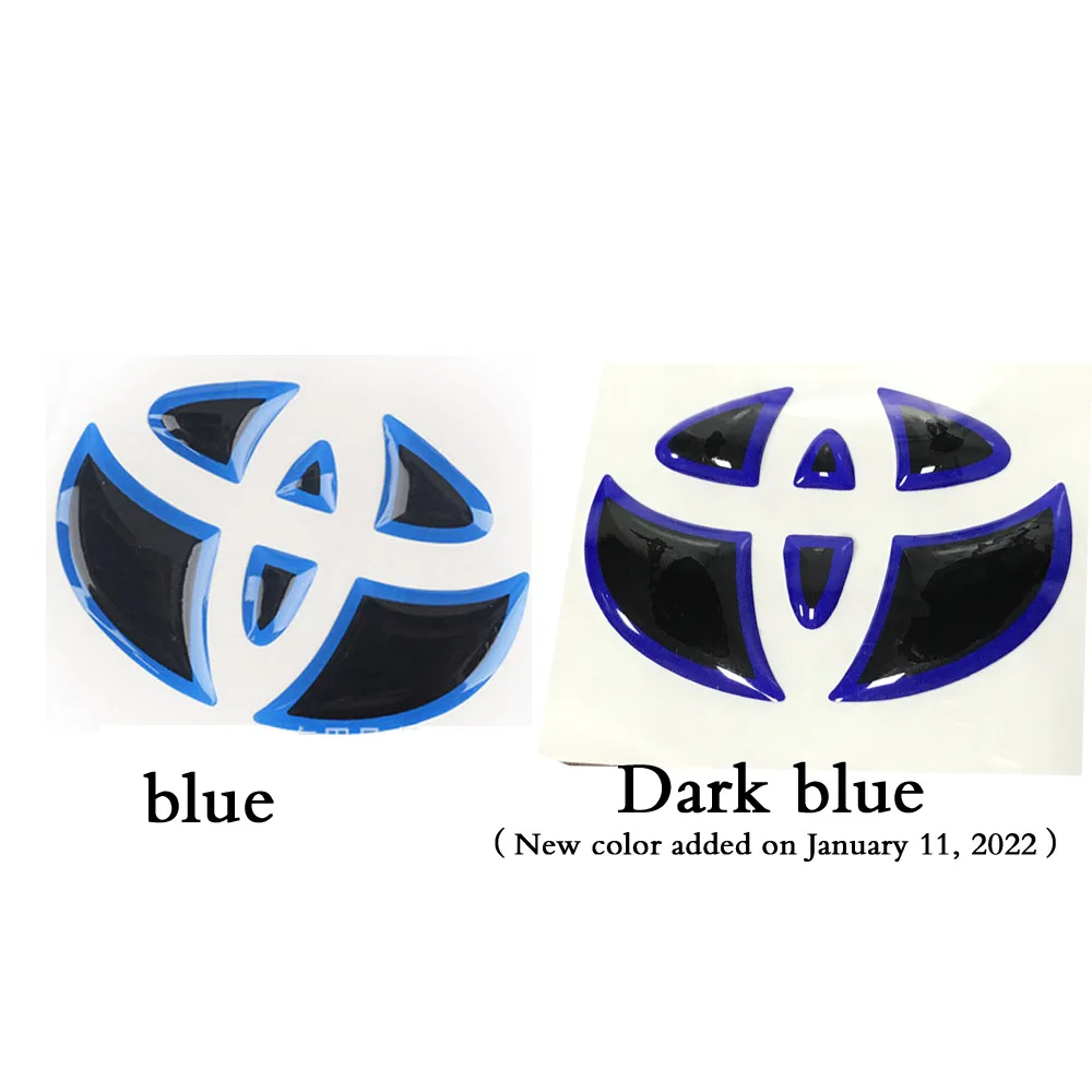 Car Styling Steering Wheel Front Rear Emblem Badge Logo Sticker Decal For Toyota Camry corolla crown Auris C-HR  Car Sticker