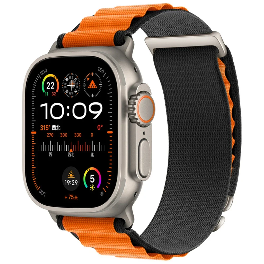 Ремешок Alpine Loop для Apple Watch Ultra 2 49 мм 45 44 42 41 38 40 Нейлоновый браслет Iwatch Series 8 9 7 3 SE 6 5 Band