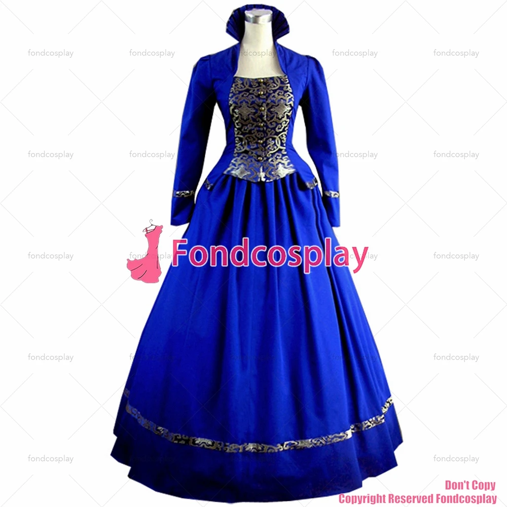 

Платье длинное хлопковое в стиле панк с юбкой для CD/TV[CK1363]