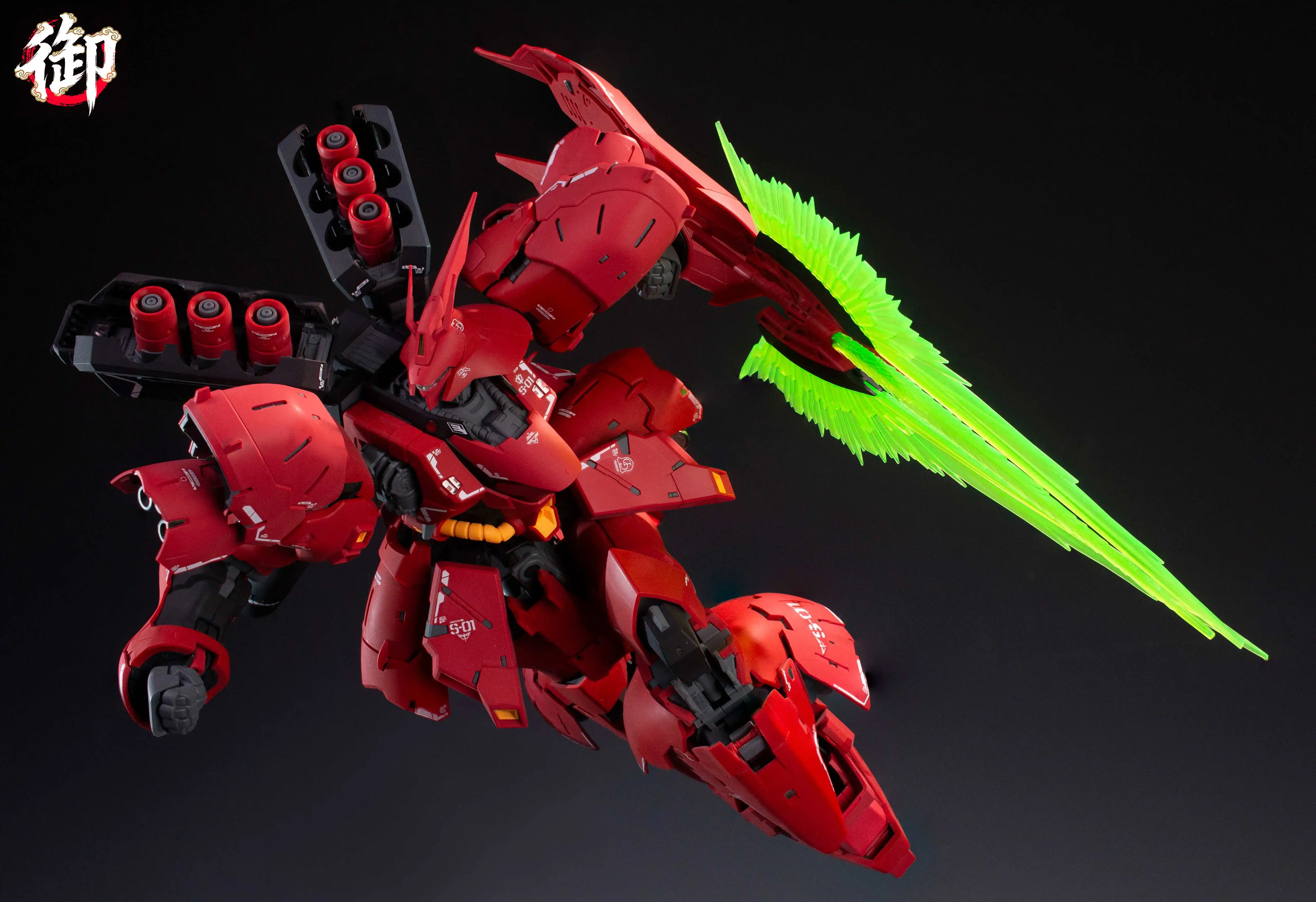 Фото Новинка: Сборная модель YVSHANFANG 28 см MG 1/100 MSN-04 Sazabi, увеличенная версия, коллекционная фигурка, игрушка, подарок №5