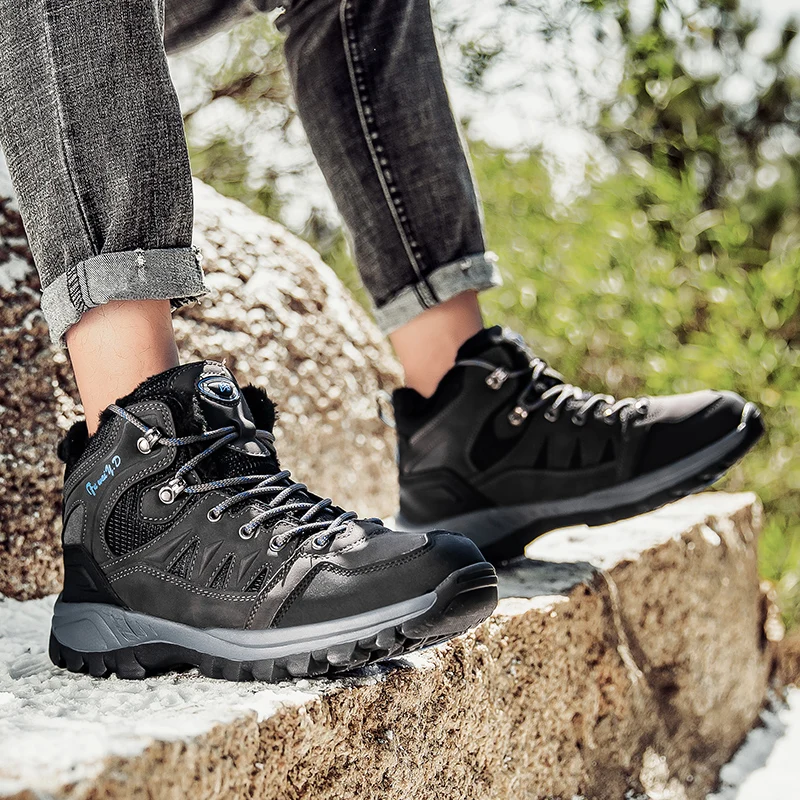 36-47 Comfortable Keep Warm Neutral Outdoor Wear Resistance Hiking Shoes Camping Training Shoes Adult Youth Leisure Hiking Shoes