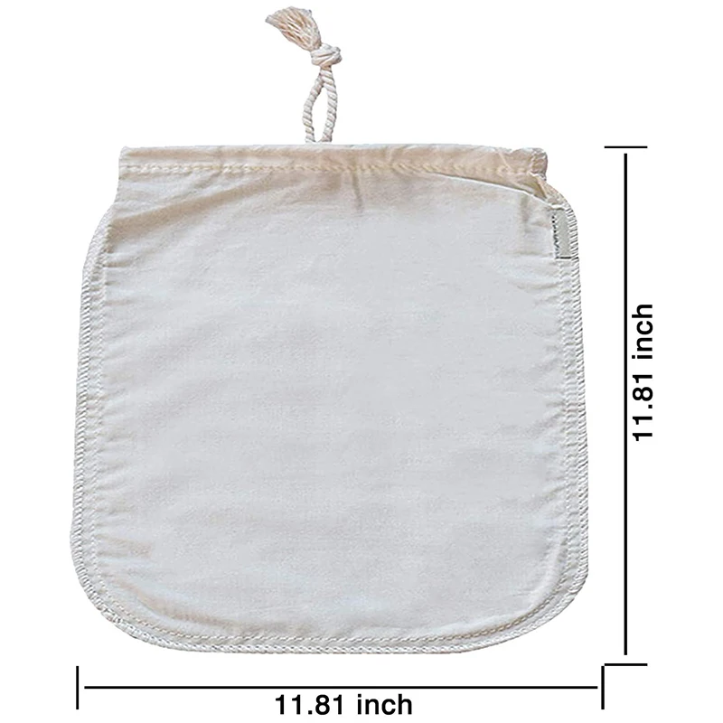 Ткань для сыра из 2 частей сетчатый мешок многоразовая ткань фильтрации