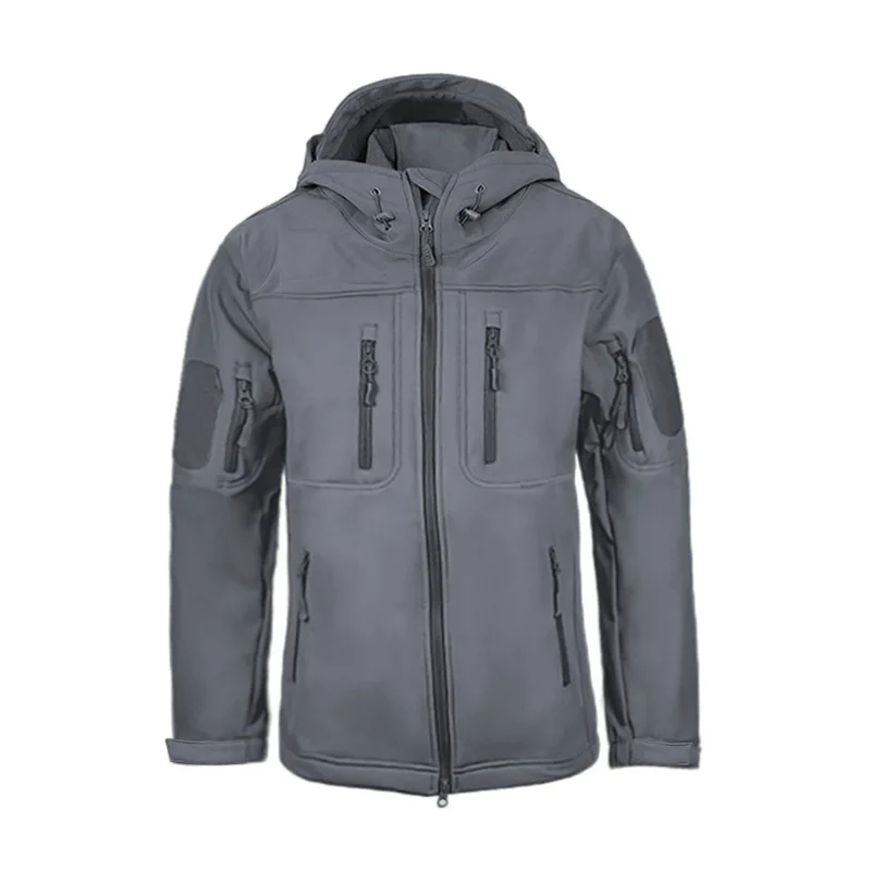 

Зимняя Мужская ветрозащитная Военная камуфляжная флисовая куртка, армейская тактическая одежда для страйкбола, Мужская ветровка-бомбер Мультикам