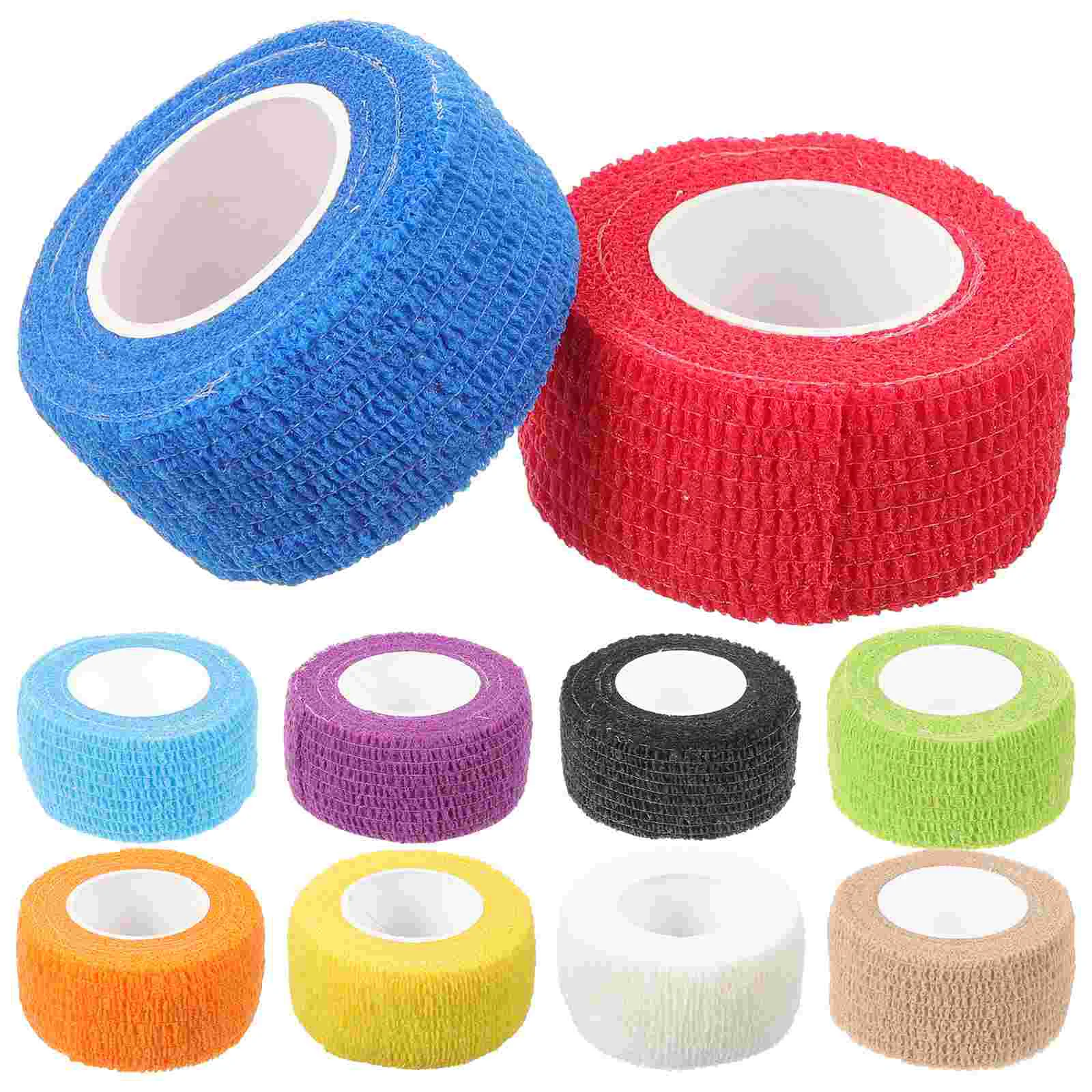 

10 Rolls of Adhesive Bandage Wrap Athletic Elastic Cohesive Bandage for Sports Injury