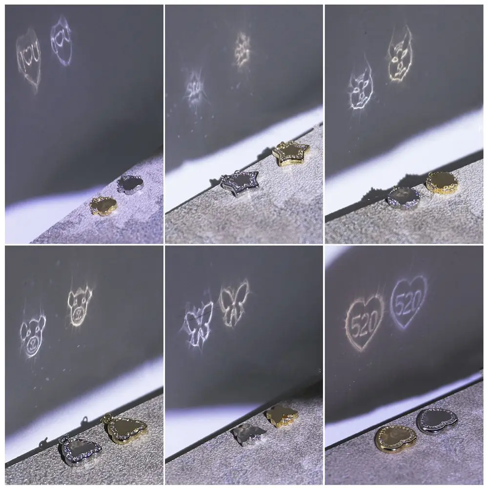 Новинка 2022 модные роскошные зеркальные Проекционные украшения для ногтевого