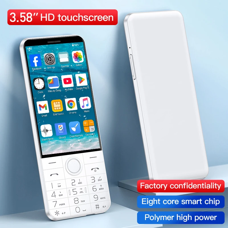 Фото DOOV F27 Без камеры, Android 14, телефон с двумя SIM-картами, 3.58 дюйма, MT6765, Google Play, 4 ГБ ОЗУ, 64 ГБ памяти, Bluetooth, сенсорный экран, кнопочная клавиатура, мобильный телефон. №5