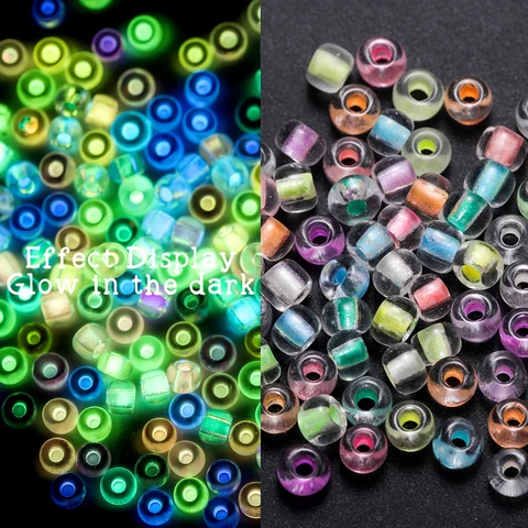 Светящиеся стеклянные бусины YouYoungDifferent 3 мм 600 шт