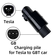 EV Adaptor 32A for Tesla To GBT EVSE Adapter Electric Cars Vehicle Charger 250V Charging Connector Single Phase