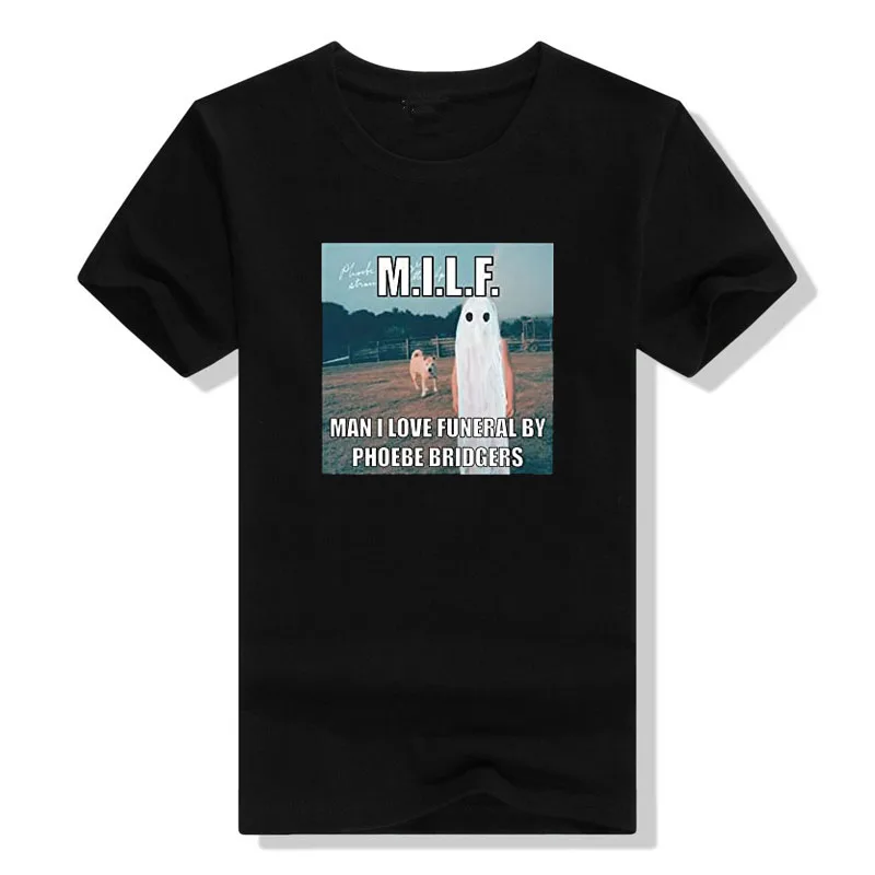 

Unisex Bridgers T-Shirt, Phoebe Graphic Tee Shirt Men Women Fan Gift Funny Halloween Costume Streetwear Ghost Gothic Style Tops