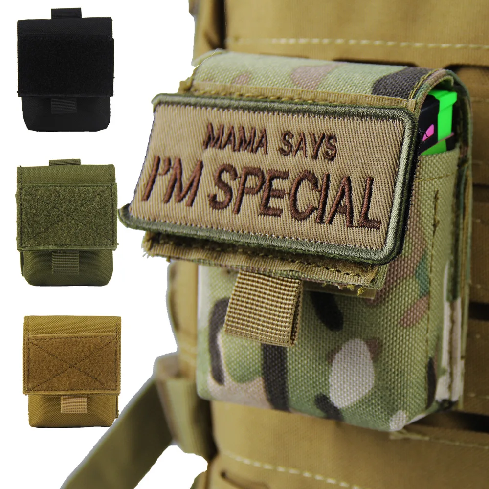 

Outdoor Combat Military Molle Tactical Magazine Pouch Flashlight Sheath Hunting Camo Bag Cigarette Case Mini Hunting Tool Bag