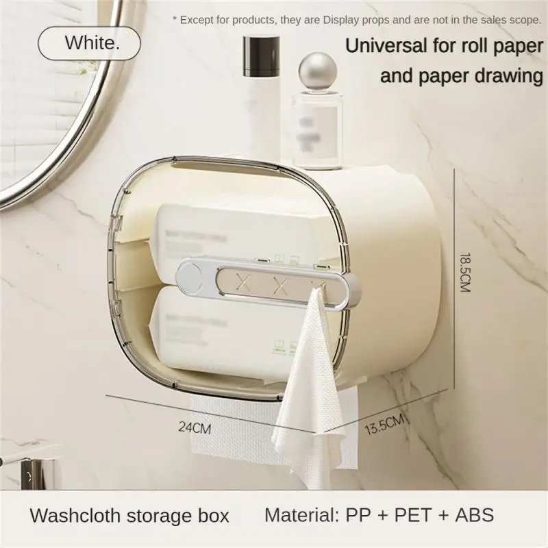 

Not Stable Waterproof Paper Box Home Supplies Paper Box Comfortable Toilet Tissue Box Easy To Use Wall-mounted Drawer Punch-free