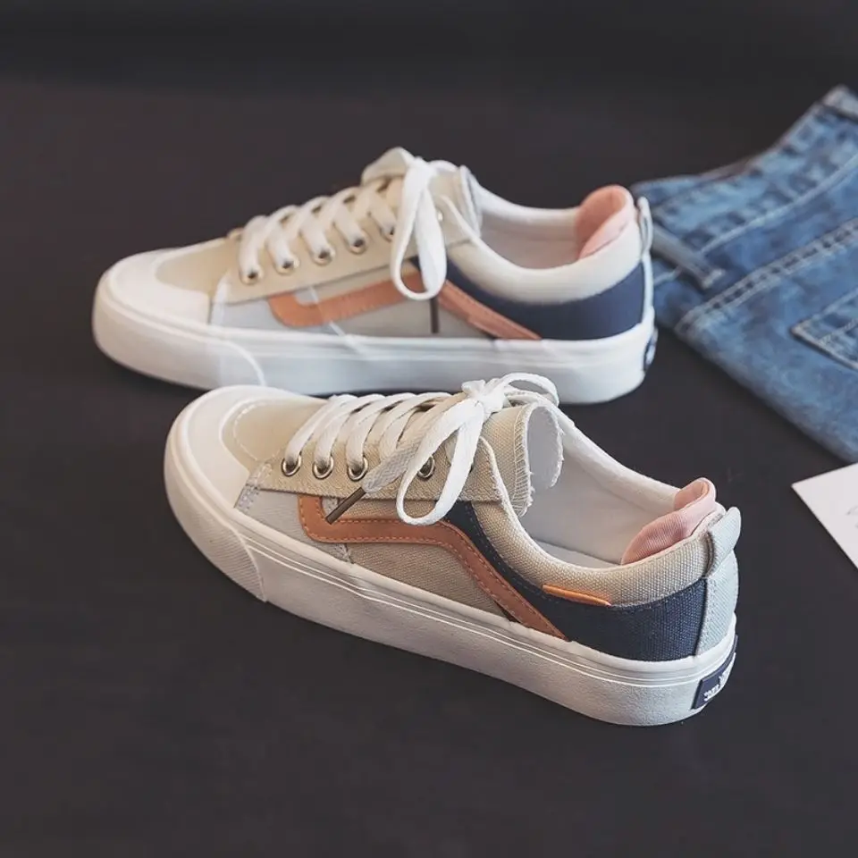 

2021 Women's Sneakers Kawaii Shoes Flats Vulcanized Sports Fashion Casual Platform Harajuku Spring Female Dropshipping
