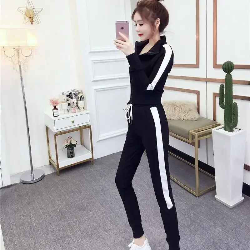 2024 Новая осенняя женская мода в корейском стиле повседневная спортивная одежда