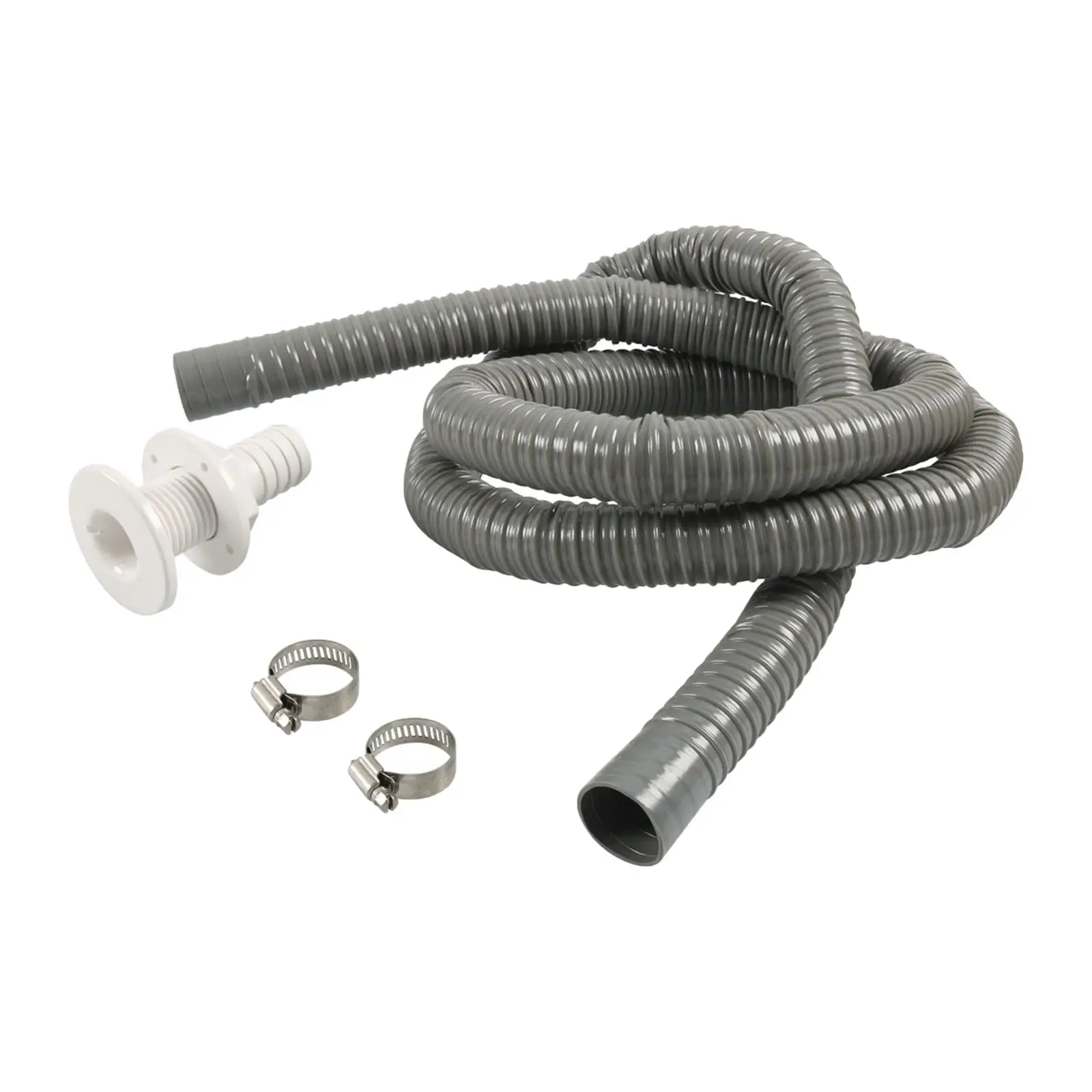 

Marine Hose Bilge Pump Installation with thru Hull & 2 Clamps Kink Free 1-1/2-Inch Dia Plumbing Flexible for Boats