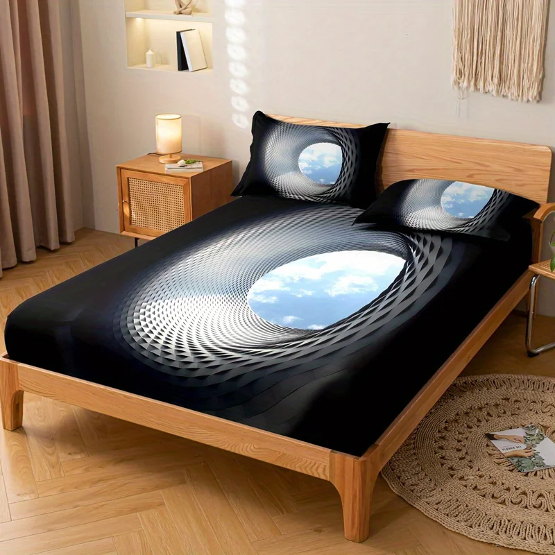 Набор простыней из 3 предметов с рисунком небесного глаза — мягкий и удобный