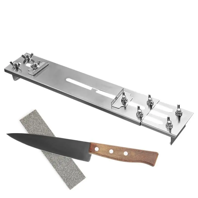 

Stainless Steel Knife Sharpener Adjustable Sharp Stones Grinder Non Slip Knife Sharpener Perfect Tool For Maintaining knives