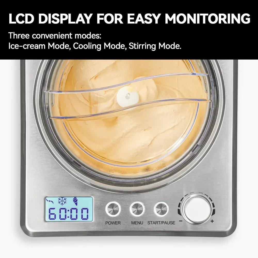 Автоматическая машина для мороженого объемом 2 5 л со встроенным компрессором —