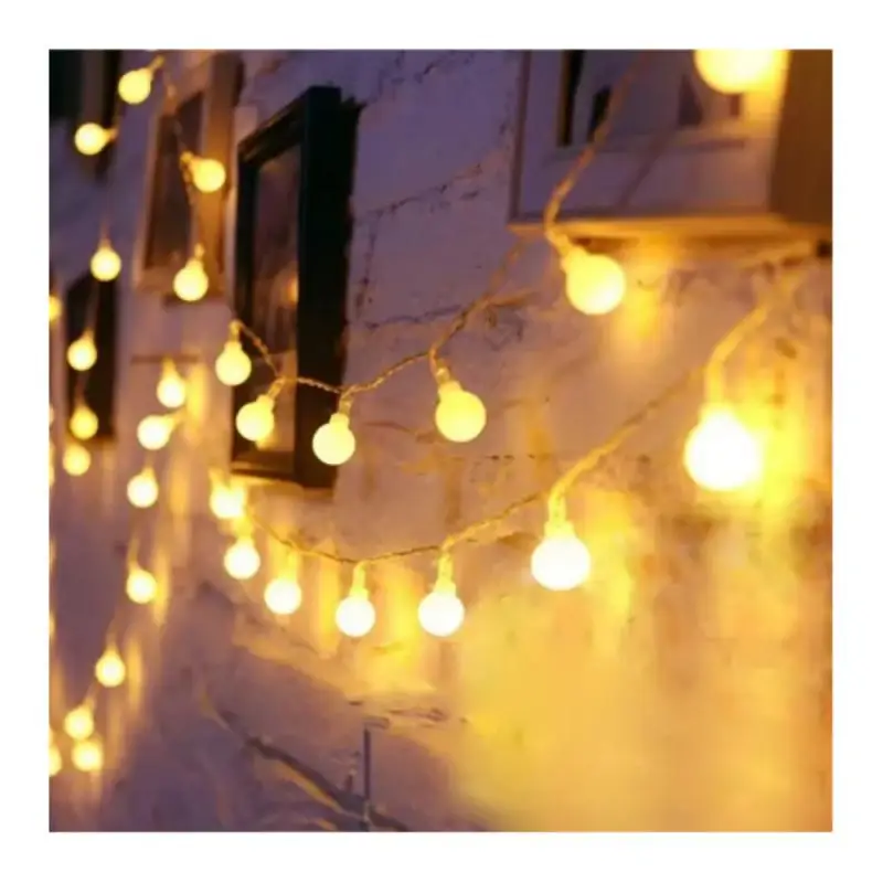 10 м USB/аккумулятор Power Ball светодиодные гирлянды уличная лампа свадебный сад