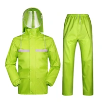 raincoat rain pants suit mens and womens split double layer thickened body electric motorcycle take out riding rainwater
