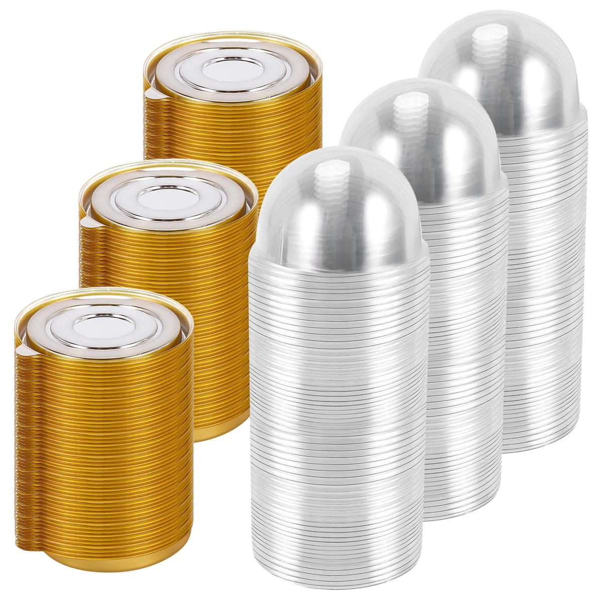 150 шт. прозрачные пластиковые мини-коробки для кексов купольная коробка